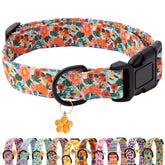 Collar Faygarsle con estilo floral para perros, cómodo y ajustable