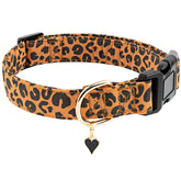 Faygarsle collar leopard marrón talla S con ajuste cómodo para paseos.