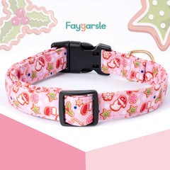 Collar Faygarsle rosa con cierre clip rápido para uso diario cómodo y seguro.