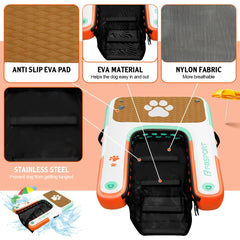 FBSPORT rampa para perros en piscina, uso fácil y estable