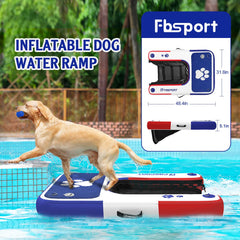 FBSPORT muelle flotante para perros, acceso estable desde el muelle