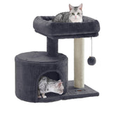 Feandrea árbol para gatos compacto con poste de sisal para trepar y afilar uñas.