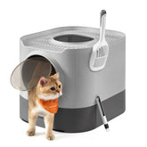 Feandrea caja de arena para gatos con tapa XL facilita la limpieza.