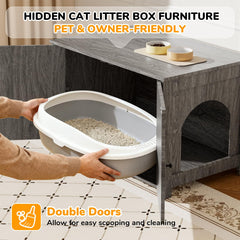 Zona de descanso para gatos integrada en el mueble