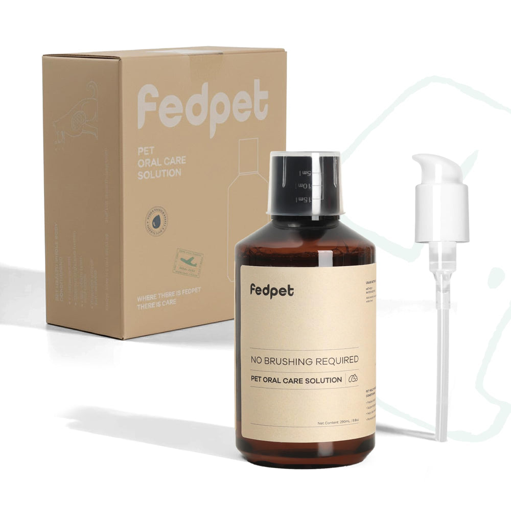 FEDPET aditivo dental en agua para perros y gatos mejora el aliento