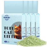 FEELING BEST Tofu arena para gatos aglomerante rápido para limpieza fácil.