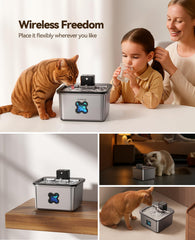 FEELNEEDY bebedero con batería de 4000 mAh ofrece uso inalámbrico