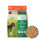 Feline Natural alimento seco alto en proteína de cordero en envase de 11 onzas
