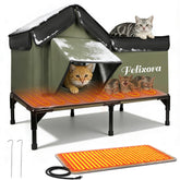 Felixora casa-gato-caliente-exterior: refugio cálido y seguro para gatos al aire libre