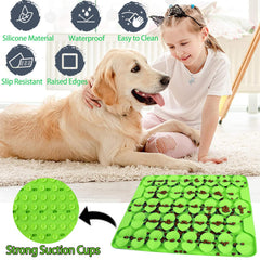 Femont Snuffle Mat con 132 ventosas para fijar en el suelo y evitar movimientos.
