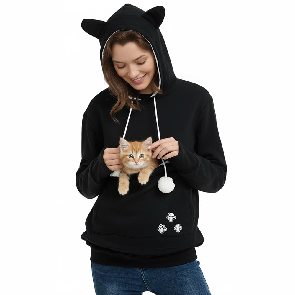 FENBEN sudadera canguro para mascotas; bolsillo grande para llevar tu perro o gato con las manos libres.