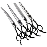 Fenice Peak conjunto de tijeras para perros profesional completo, ideal para peluquería canina en clínica.