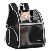 FERMAO Mochila transportín para gato general, transporte cómodo para mascotas pequeñas.