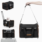 Ferrafay transportín para mascotas con ventilación frontal para aire fresco.