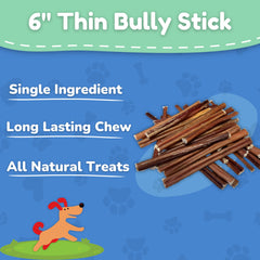 Fetch & Fun Bullysticks textura masticable para perros pequeños.