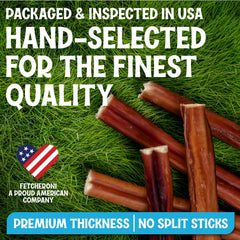 FETCHERONI jumbo bully stick duración larga para perros grandes.