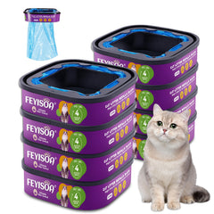 FEYISOA bolsas relleno jumbo 28ft 8 unidades, conveniencia prolongada para hogar con gato.