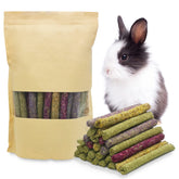 Fhiny 68 piezas de palitos masticables para conejos, ideal para masticar y explorar