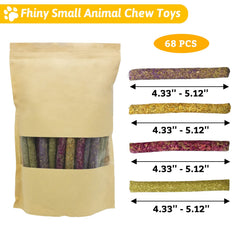 Fhiny palitos heno timothy para conejo, ayudan a la digestión y a masticar naturalmente