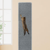 FHTONGE alfombra rascadora de pared para gatos gris favorece estiramiento vertical