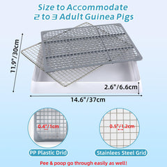 Materiales duraderos FHTONGE: plástico resistente y malla de acero.