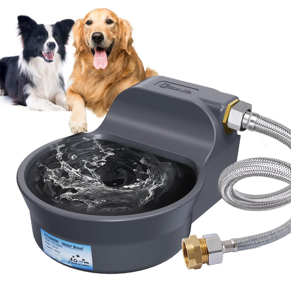 Ficuswin dispensador-agua-perro-automatico-70oz mantiene agua lista para perros al aire libre