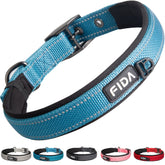 Collar Fida con acolchado de neopreno para mayor comodidad durante paseos.