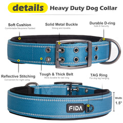 Collar Fida con neopreno acolchado, cómodo y de secado rápido.