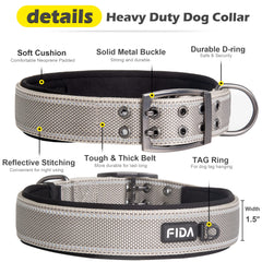 Hebilla doble de metal del collar Fida XL para durabilidad
