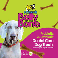 Huesos dentales mediano de cuatro pulgadas para perros medianos con sabor yogur.