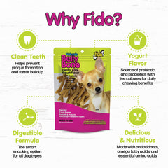 Fido Belly Bones mini, diseño en V para agarre y masaje de encías