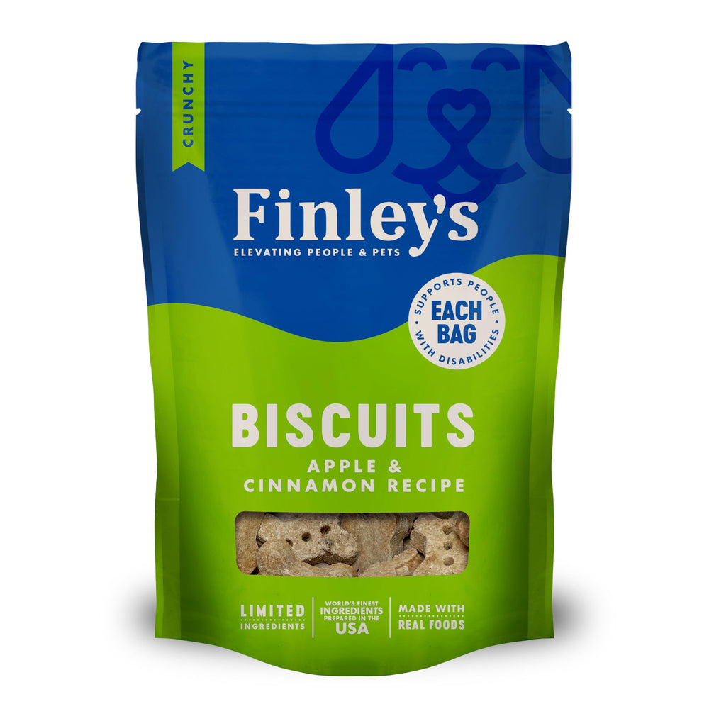 Galletas Finley’s, horno manzana canela: crujiente premio para entrenamientos.