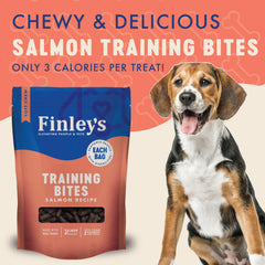 Finley’s Golosinas diarias con salmón: sabor atractivo para perros de cualquier tamaño.