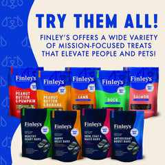 Finley's texturas suaves, masticación fácil para cachorros y perros adultos durante el entrenamiento.
