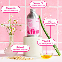 Avena coloidal, aloe y camomila en Finn Fur Hero, ingredientes clave