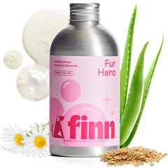 Champú Finn Fur Hero para perros en envase de aluminio, opción sostenible