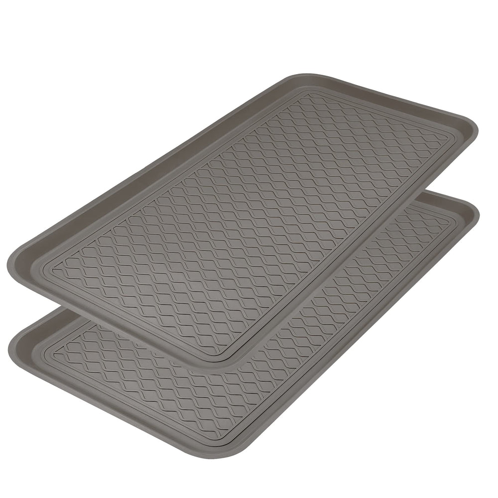 Bandejas de utilidad Finorder dobles 30x15; organizan botas y zapatos con recogida de agua.
