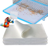 Papel liner Firdnyohs para jaula, 100 hojas para reemplazo rápido y limpieza.