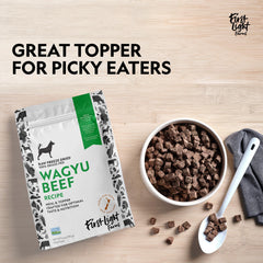 First Light Wagyu sin granos, complemento ideal para dietas sensibles.