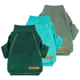 Fitwarm sudadera para perros pequeños, frente en verde oscuro, calor suave.