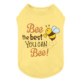 Camiseta para perro Fitwarm con abeja en la impresión frontal, ideal para paseos diarios.