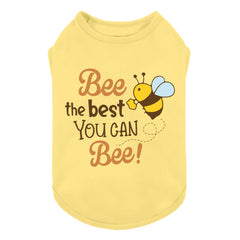 Fitwarm camiseta para perro con abeja amarilla, ideal para paseos veraniegos.