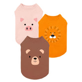 Fitwarm camiseta perro leon marron suave y transpirable para paseos diarios