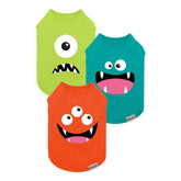 Fitwarm camiseta perro monstruo pack3 frontal, cómodo outfit ligero para paseos