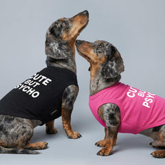 Fitwarm Camiseta para Perros Pequeños, vista trasera, impresión llamativa.