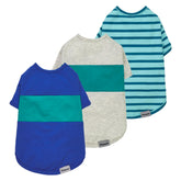 Camiseta Fitwarm rayas bloques color azul royal para paseos veraniegos