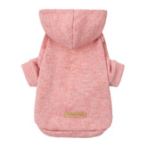 Fitwarm capucha tejida para perros rosa protege del frío mientras se ve con estilo.