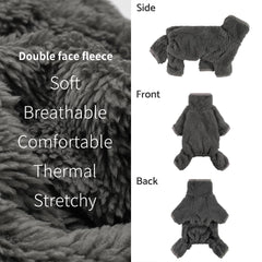Fitwarm pijama para perro, cuello alto, comodidad al ponérselo