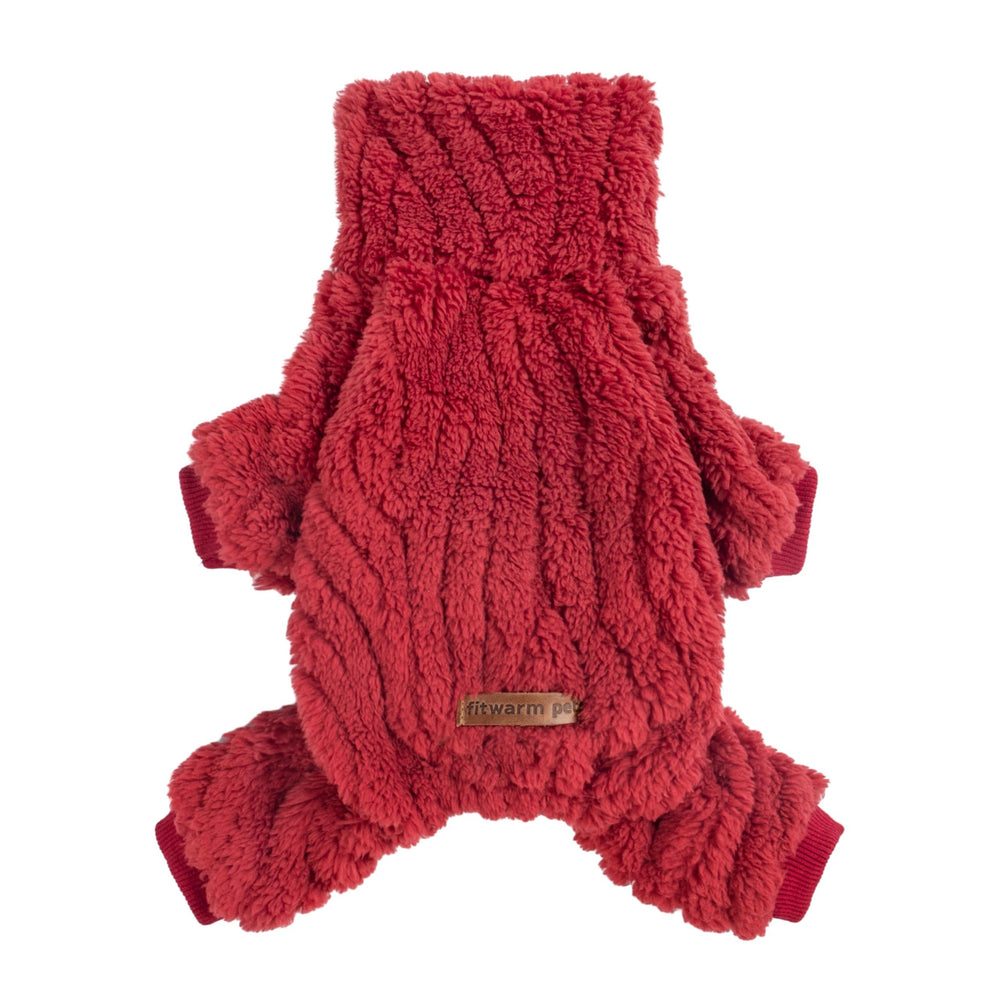 Fitwarm pijama para perro con cuello alto, cálido y festivo para inviernos.