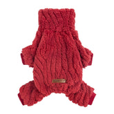 Fitwarm pijama para perro con cuello alto, cálido y festivo para inviernos.